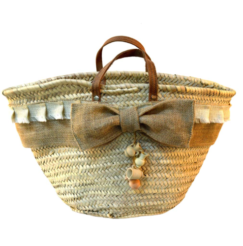 Bolso palma decorado