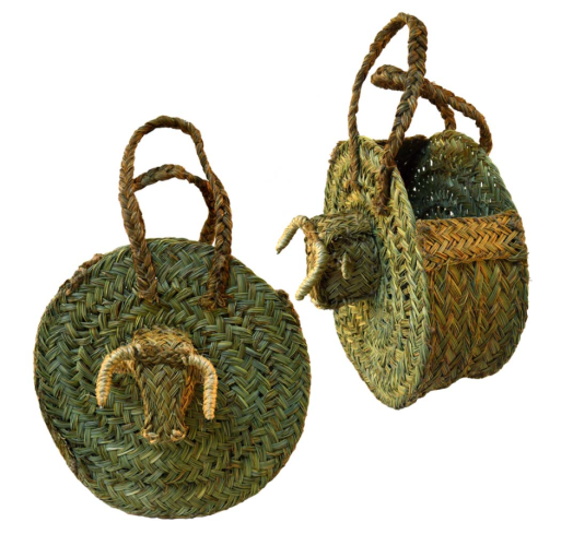 Bolso esparto cabeza toro