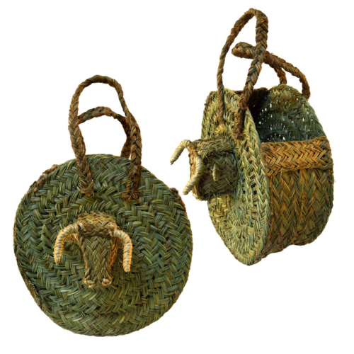 Bolso esparto cabeza toro
