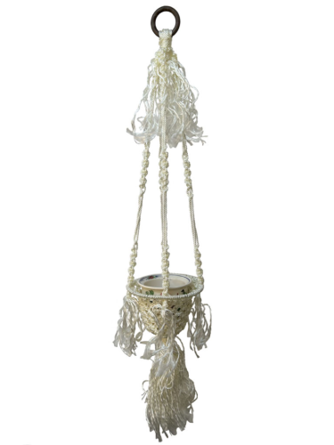 Soporte para macetas de macramé