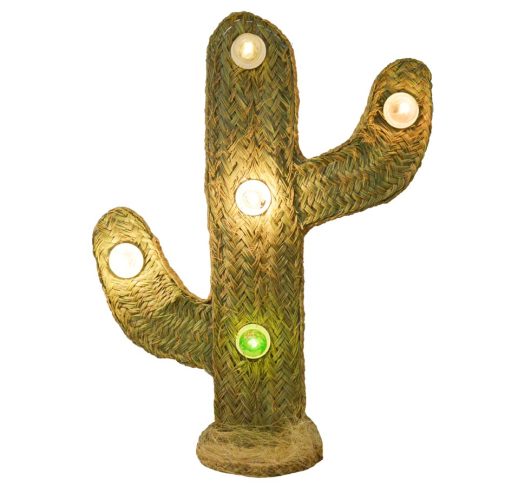 Cactus esparto con luz