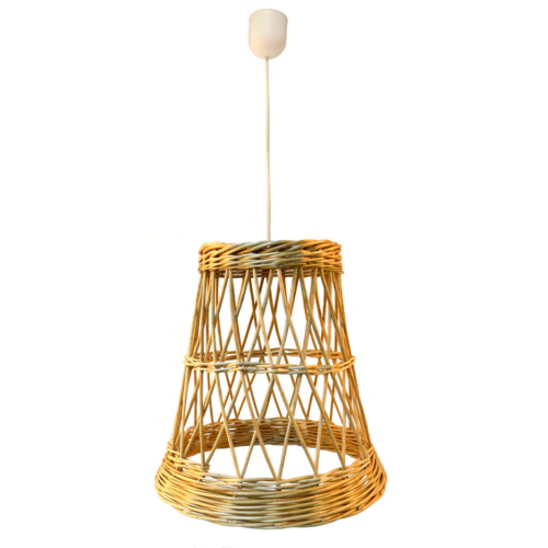 Lámpara mimbre con instalación