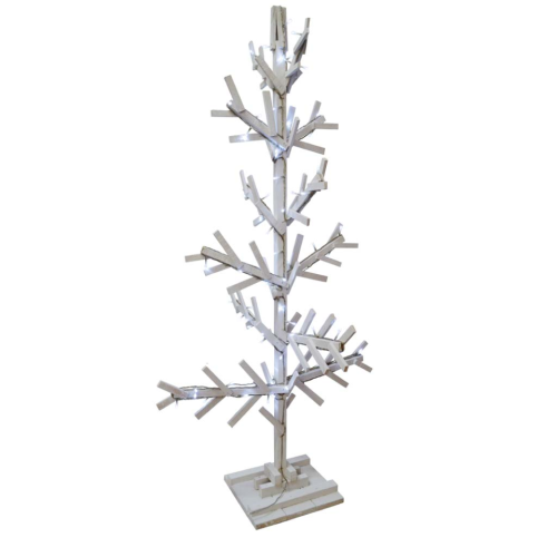 Árbol blanco iluminado