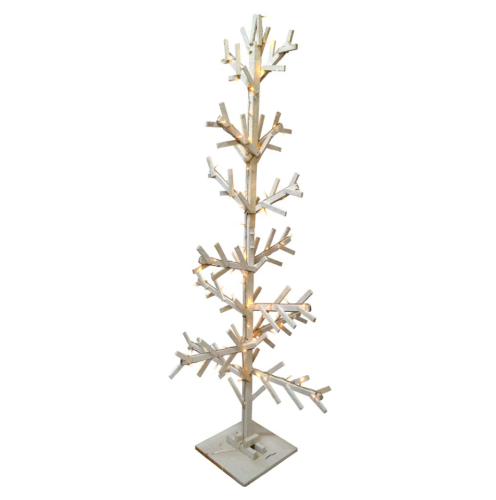 Árbol blanco iluminado