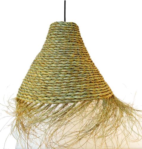Lámpara esparto con instalación