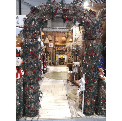 Portico corcoja iluminado