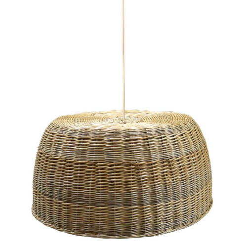 Lámpara mimbre con instalación