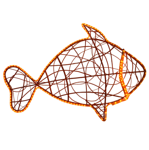 Pez  naranja iluminado