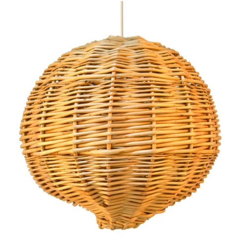 Lámpara mimbre con instalación