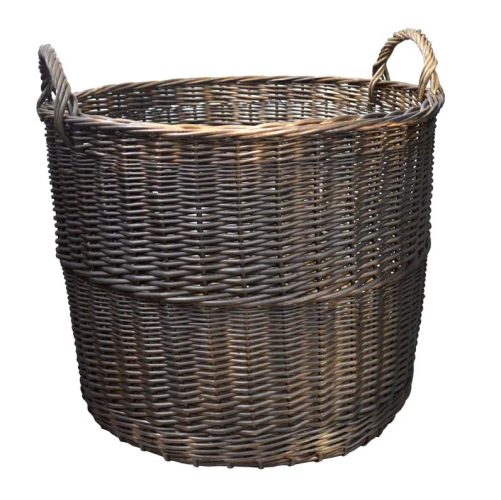 Macetero mimbre color nogalina