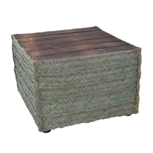 Mesa cuadrada esparto