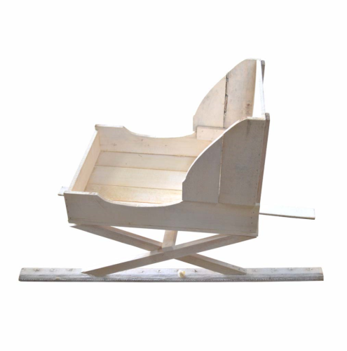Trineo madera color blanco