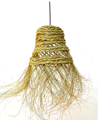 Lámpara esparto con instalación