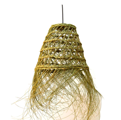 Lámpara esparto con instalación