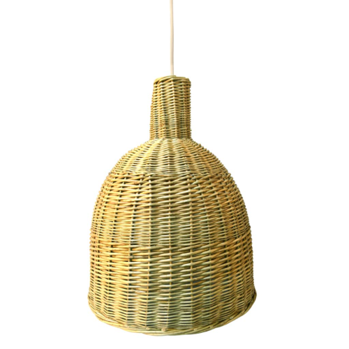 Lámpara mimbre con instalación