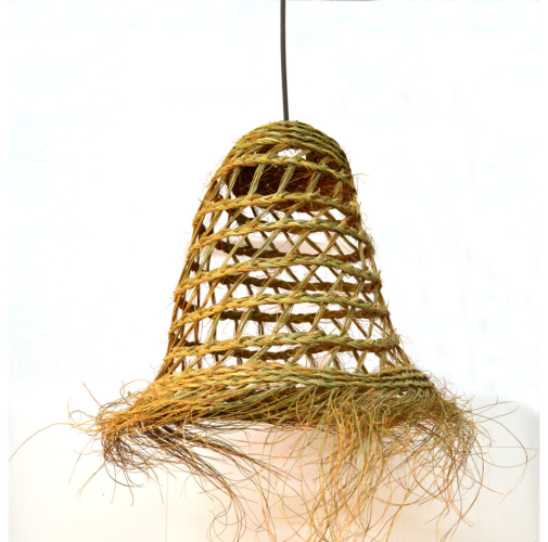 Lámpara esparto con instalación