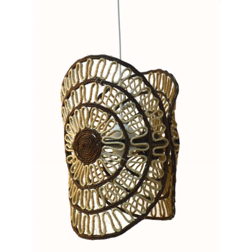 Lámpara sisal con instalación