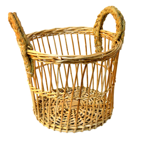 Macetero mimbre asas esparto