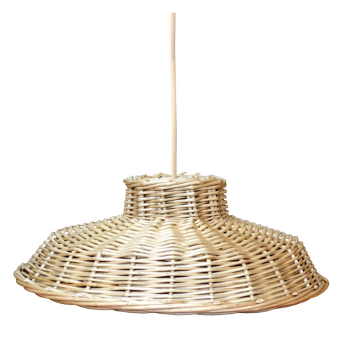 Lámpara mimbre con instalación