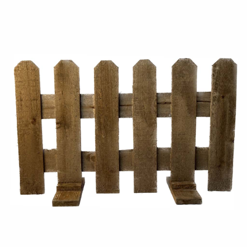 Valla madera teñida marrón (80 cms)