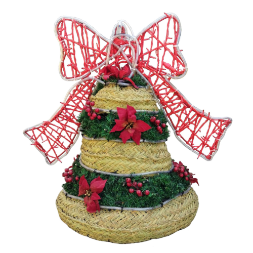 Campana navideña iluminada
