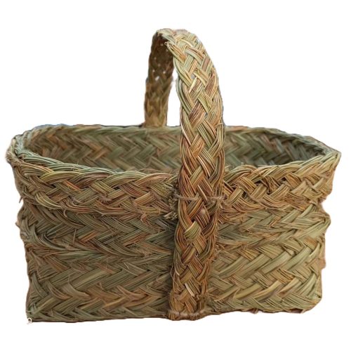 Cesta rectangular de esparto