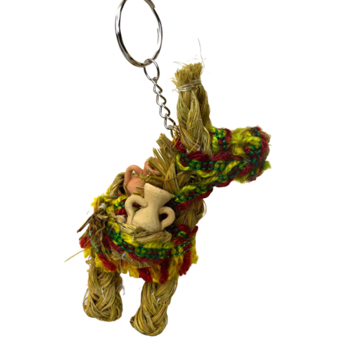 Llavero de burrito decorado con cántaros