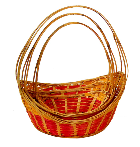 Juego de 3 cestas ovaladas