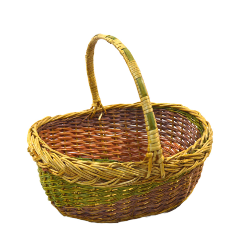 Cesta ovalada de colores