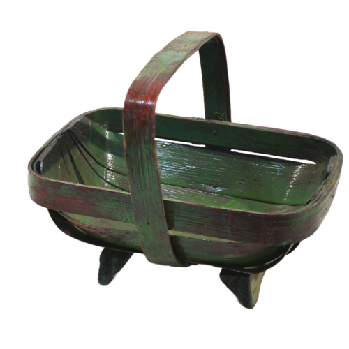 Cesta de madera verde