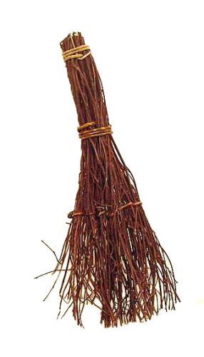 Escoba mimbre rústico