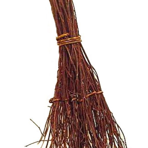 Escoba mimbre rústico