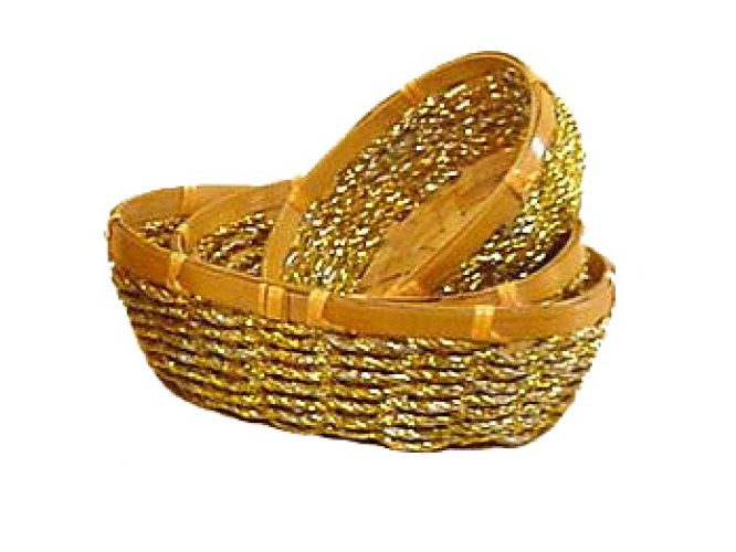 Set 2 paneras doradas