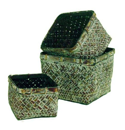 Set 3 maceteros verdes