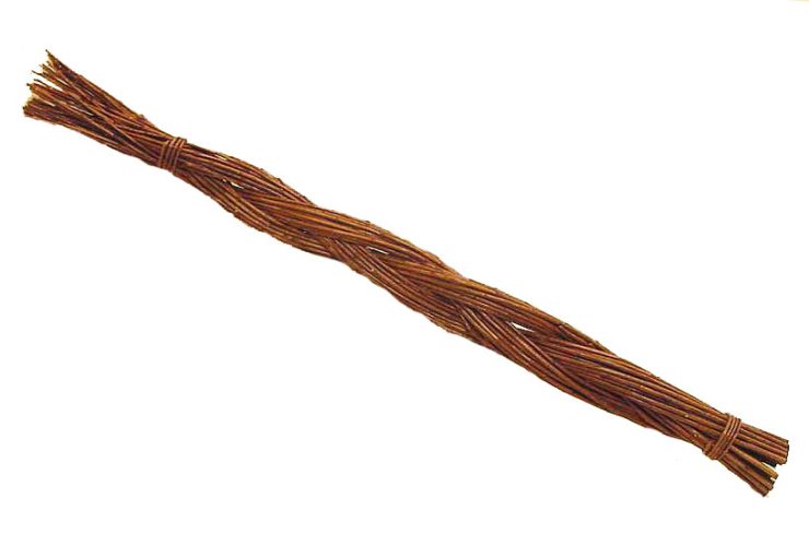 Trenza de mimbre rústico