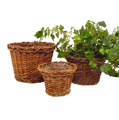 Set 3 maceteros rústicos