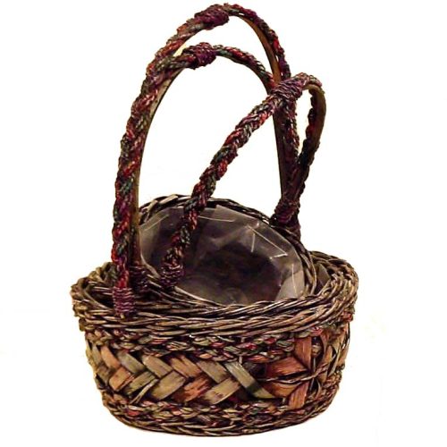 Set de 3 cestas redondas