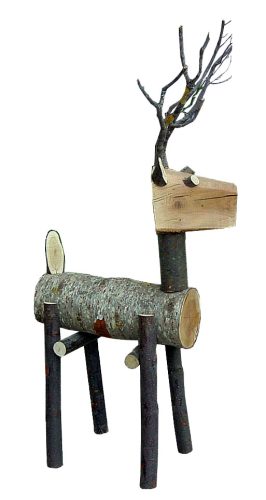 Ciervo troncos de pie