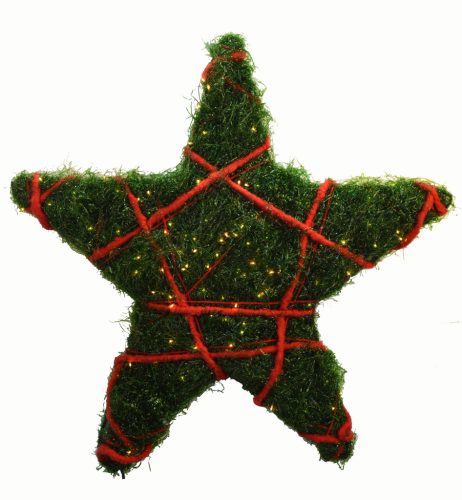 Estrella viruta verde con luz