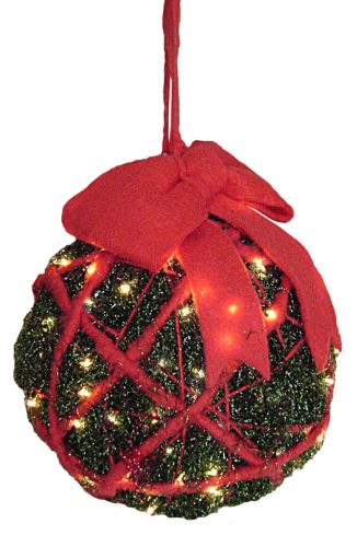 Bola viruta verde iluminada con lazo