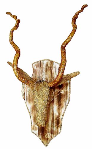 Trofeo cabeza carnero esparto