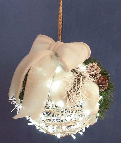 Bola decorada "luz led"