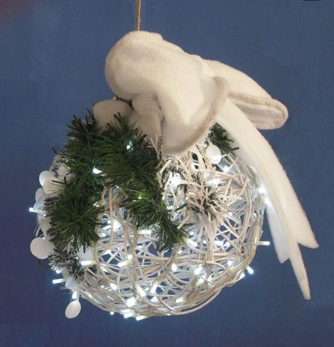 Bola iluminada con lazo