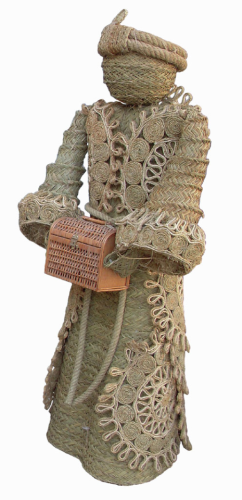 Rey mago esparto con cofre