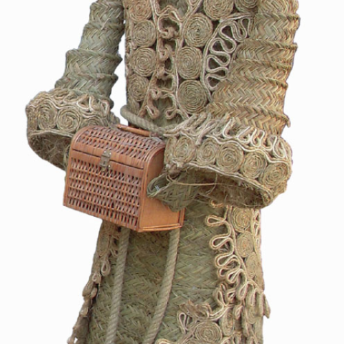 Rey mago esparto con cofre