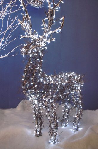 Ciervo ramas con luz led
