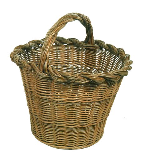 Cesta de mimbre rústico