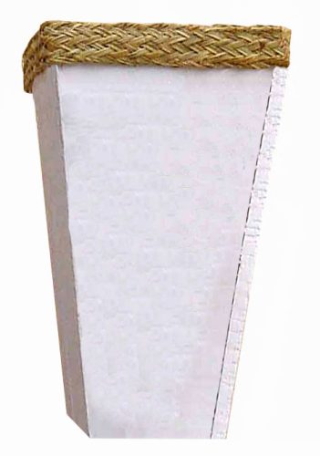 Florero madera y esparto