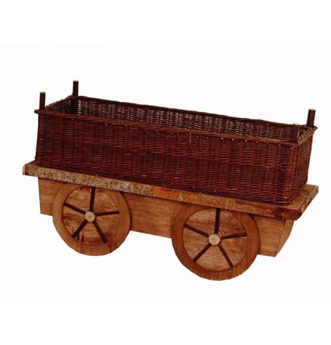 Segundo vagón madera y mimbre rústico