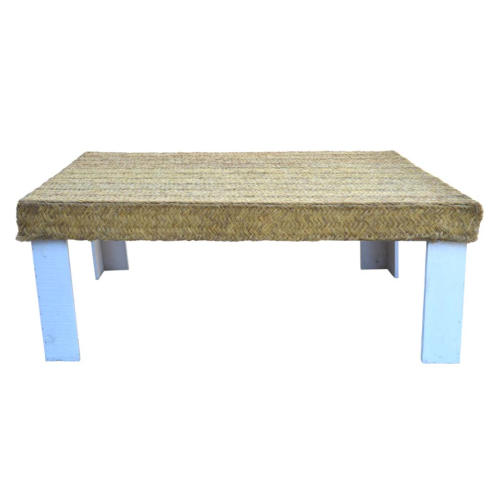 Mesa madera y esparto